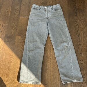 TOTEME  twisted seam jeans.